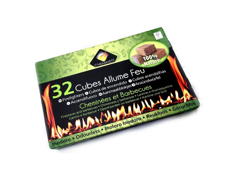 Cubes allume-feu pour cheminées | Barbecues feux de camp fours à bois poêle