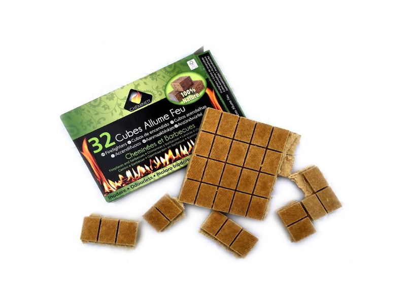 Cubes allume-feu pour cheminées | Barbecues feux de camp fours à bois poêle – Image 2