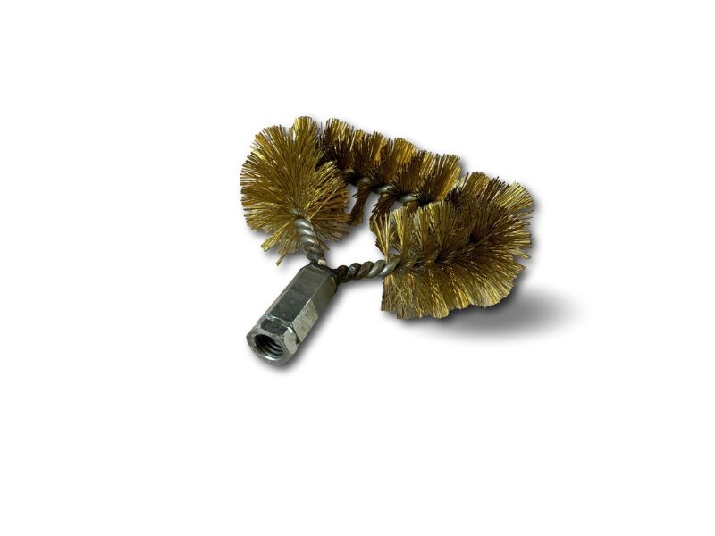 Goupillon de face chaudière | Fil acier cablé laitonné | Adaptable canne tringle – Image 3