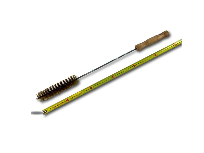 Goupillon chauffage manche bois | Fil acier garnissage 100 mm | Longueur 45 cm – Image 6