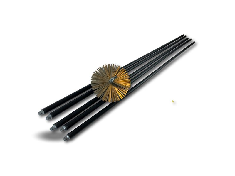 Kit ramonage classique conduit non gainé | Hérisson acier | 5*1,4m | 5 cannes – Image 4
