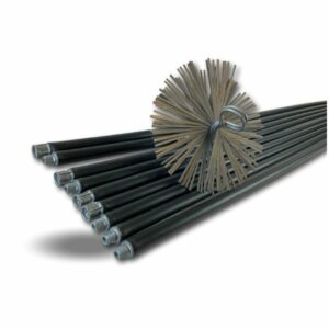 Alternative view of Kit ramonage classique conduit non gainé | Hérisson acier | 9*1,4m | 9 cannes