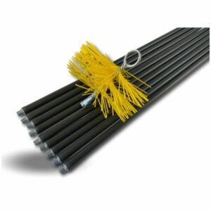 Kit ramonage classique conduit gainé | Hérisson synthétique | 9 cannes | 9*1,4m
