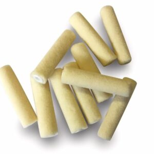 Alternative view of Pack 10 manchons mini rouleaux pattes de lapin laqueur | Velours ou Polyamide 100 mm