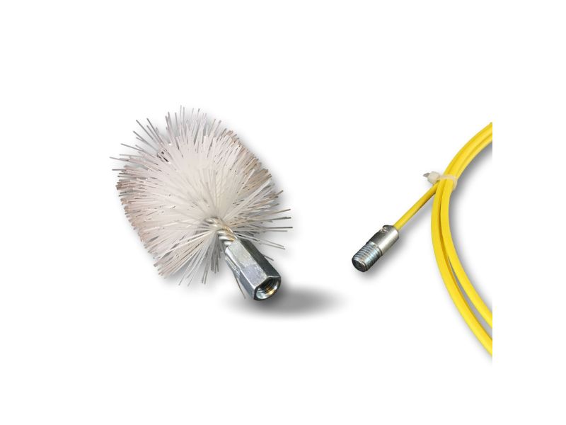 Kit ramonage poêle à pellet granules bois | Hérisson synthétique 80 mm – Image 3