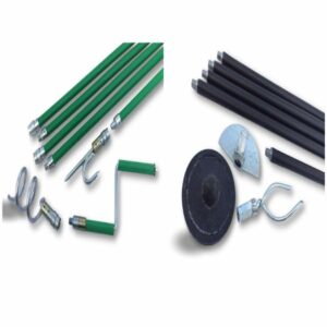 Kit combo cannes curage canalisations | Ø 45 à 100 mm | 2 jeux cannes Kiblok | 5 accessoires