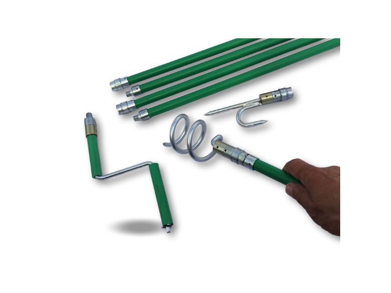 Kit combo cannes curage canalisations | Ø 45 à 100 mm | 2 jeux cannes Kiblok | 5 accessoires – Image 8