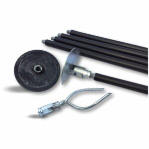 Alternative view of Kit cannes de curage canalisations | Ø 45 à 100 mm | Cannes noires 6,60 m | 3 accessoires
