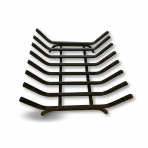 Grille porte bûches éco acier forgé 8 barreaux | Stockage bois | Support extérieur foyer ouvert