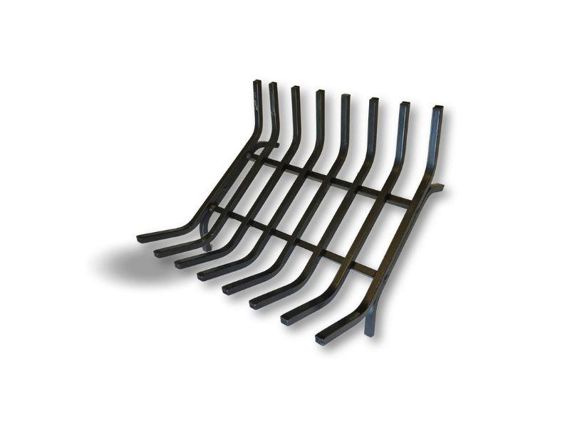 Grille porte bûches éco acier forgé 8 barreaux | Stockage bois | Support extérieur foyer ouvert – Image 5