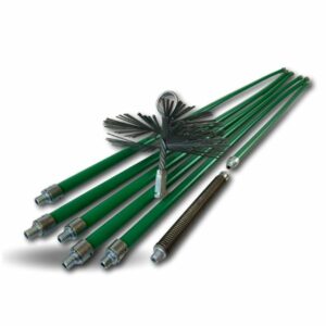 Alternative view of Kit ramonage pro non gainé | Hérisson acier | 6 cannes Ø 18mm | 5*1,4 m + 1*1 m