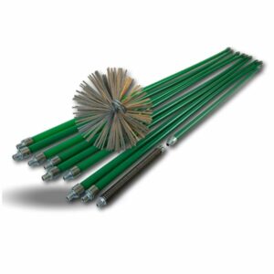 Kit ramonage pro non gainé | Hérisson acier | 9 cannes vertes | 8*1,4 m + 1*1 m