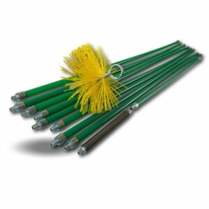 Alternative view of Kit de ramonage pro conduit gainé | Hérisson synthétique | 9 cannes | 8*1,4m+1m