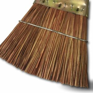 Alternative view of Balai tolé | Fibre piassava | Monture tole bichromatée | Balayage extérieur