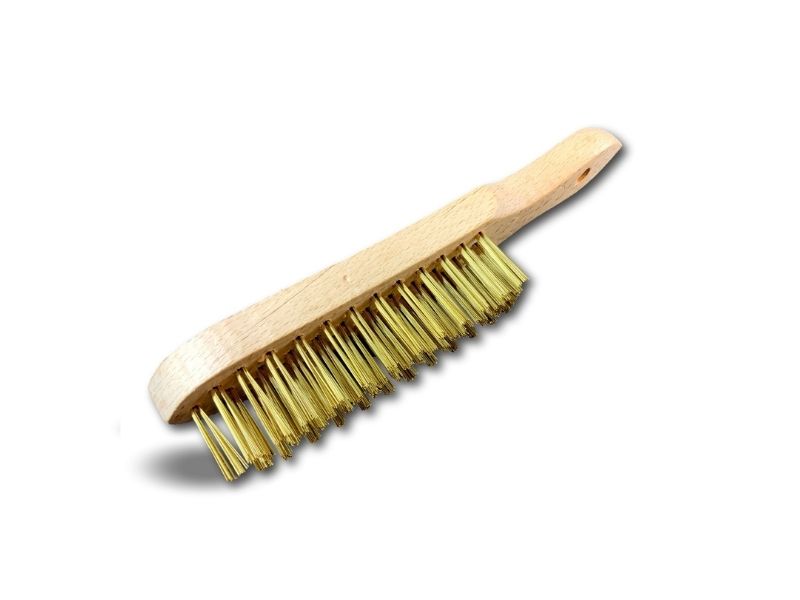 Brosse métallique à main | Type soudeur | Manche ergonomique bois – Image 7