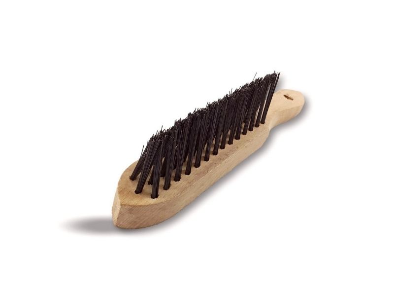 Brosse métallique à main | Type soudeur | Manche ergonomique bois – Image 11
