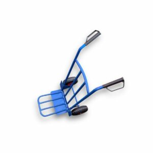 Chariot diable bleu | Charge 180 kg | Plateau pivotant repliable