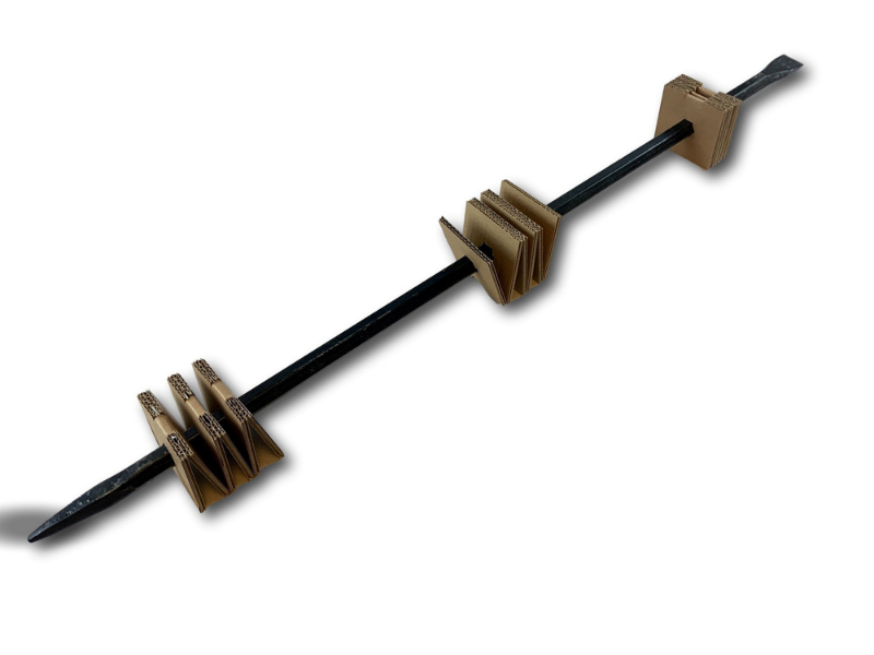 Barre à mine fer forgé | 1 embout plat 1 embout pointu | Creuser forer décoller – Image 3