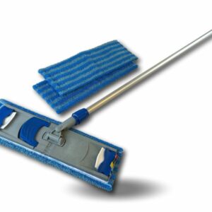 Balai Easy press | Seul | Avec 3 serpillières | Frange microfibre avec illets 40 cm