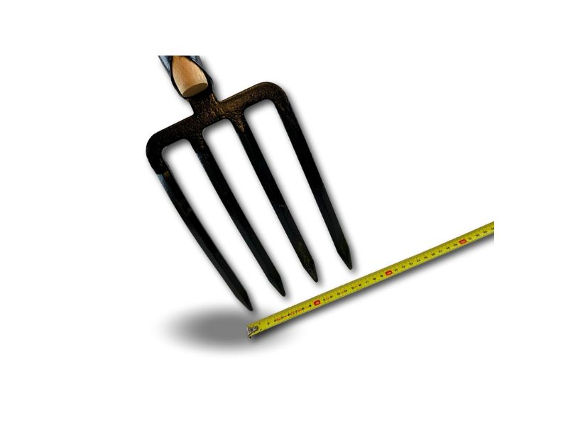 Fourche à bêche 4 dents larges | Manche de 120 cm en bois | Tête en acier forgé – Image 5