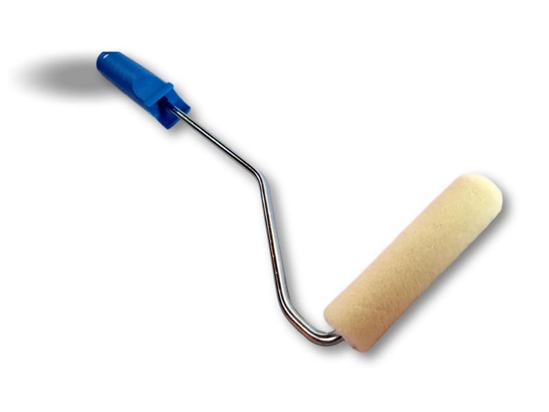 Rouleau peinture patte de lapin | Rayé jaune polyamide ou laqueur velours | Largeur manchon 100 mm – Image 3