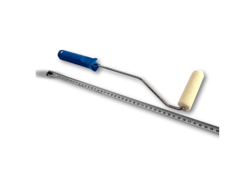 Rouleau peinture patte de lapin | Rayé jaune polyamide ou laqueur velours | Largeur manchon 100 mm – Image 5