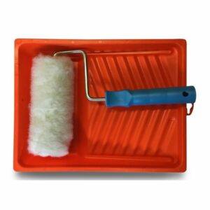 Alternative view of Bac à peinture plat Kit anti-gouttes | Rouleau à poils longs polyester | Largeur 18 cm | Ø 8 cm