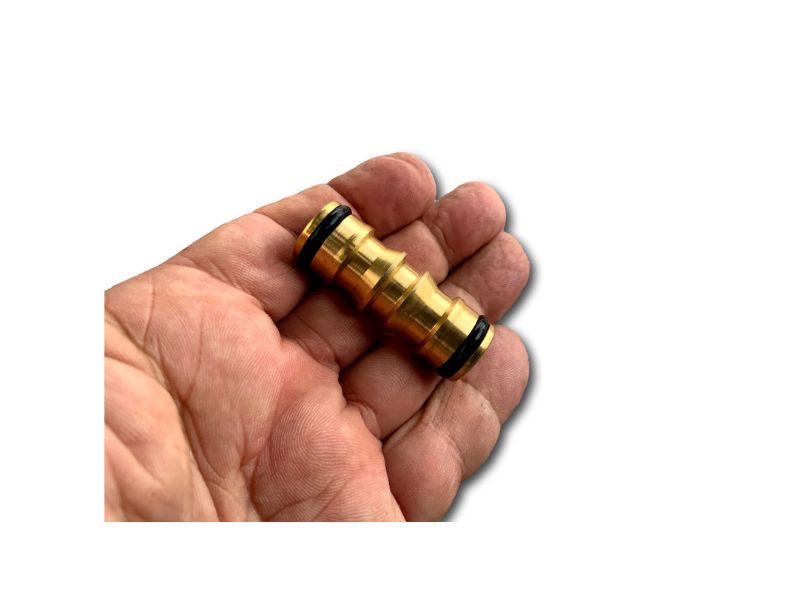 Raccord double tétine en laiton | 2 voies mâles | Avec joints d'étanchéité – Image 5