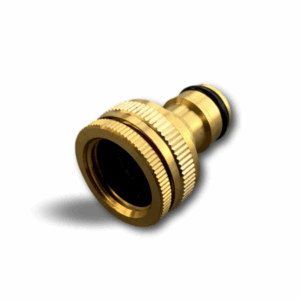 Adaptateur double | Version femelle | Tétine en laiton avec un joint torique