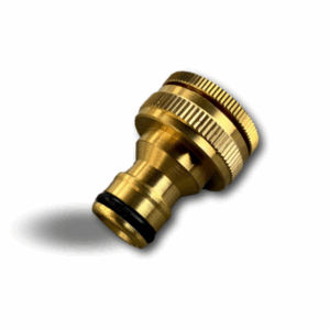 Alternative view of Adaptateur double | Version femelle | Tétine en laiton avec un joint torique