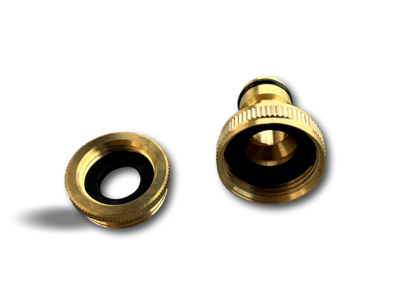 Adaptateur double | Version femelle | Tétine en laiton avec un joint torique – Image 5