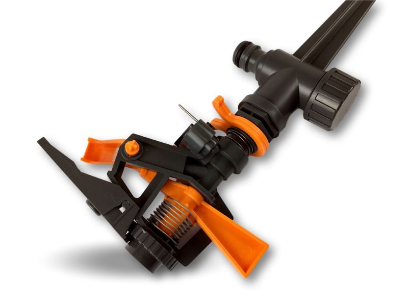 Arroseur à impulsion | Portée 5 à 12,5 m | Arrosage 30 à 50 m2 | PP ABS noir – Image 3