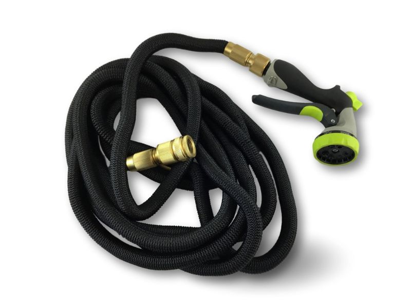 Tuyau d'arrosage extensible rétractable PRO | Pistolet 8 positions