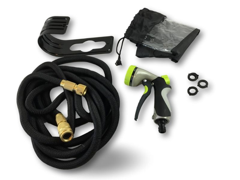 Tuyau d'arrosage extensible rétractable PRO | Pistolet 8 positions – Image 2