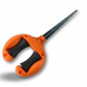 Guide de tuyau d'arrosage en PVC | 2 roulettes latérales | Pointe en métal