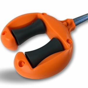 Alternative view of Guide de tuyau d'arrosage en PVC | 2 roulettes latérales | Pointe en métal