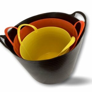 Seau bassine panier souple | Récipient multifonction en polyéthylène plastique flexible résistant - Assortiment 3 seaux, A l'unité