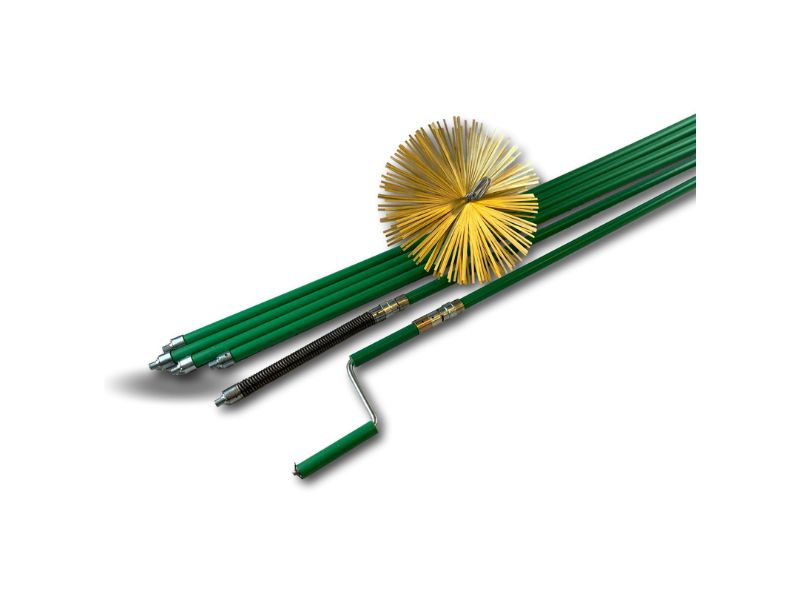 Kit ramonage rotatif | Système tout kiblok | Hérisson acier | Cannes vertes autobloquantes – Image 2