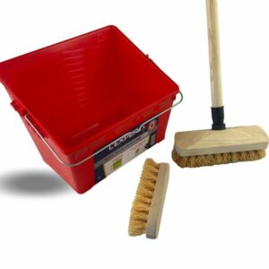 Alternative view of Kit Balai brosse lave-pont | Seau rectangulaire | Brosse à laver | Manche