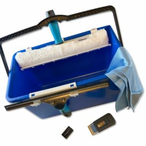 Alternative view of Kit laveur de vitres hyper pro | Avec seau mouilleur raclette grattoir chiffon