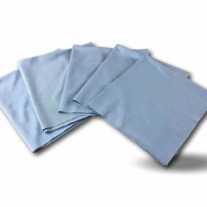 Lot 5 lavettes micro surfaces vitrées | Nettoyage sans traces | 39*39 cm