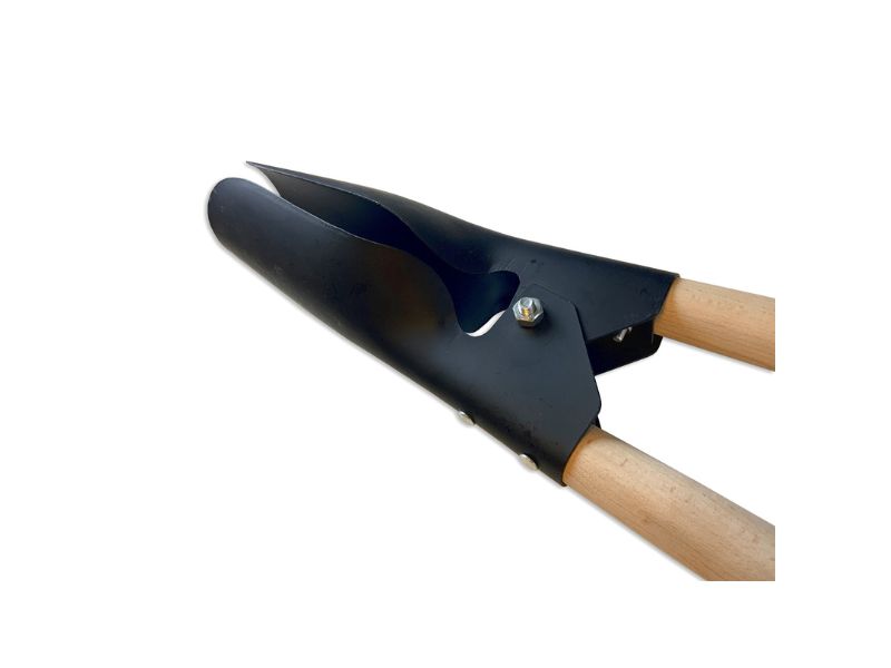 Pelle bèche à trou en acier avec 2 manches bois | 140 cm – Image 3
