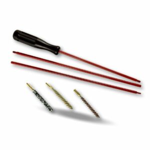 Kit de nettoyage fusil pistolet | 3 écouvillons | Crin laiton laine