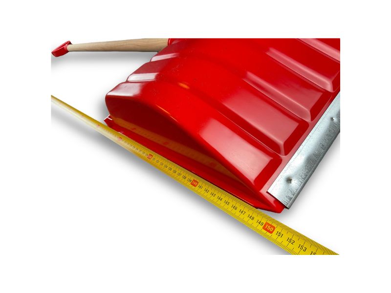 Pelle à neige poussoir renforcé avec manche bois | Rouge | 53 cm – Image 8