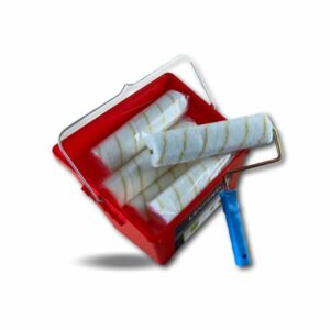 Alternative view of Pack peinture Anti gouttes | 10 manchons 250 mm à vis | 1 monture | Seau