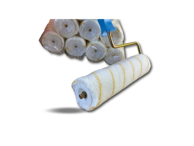 Pack peinture Anti gouttes | 10 manchons 250 mm à vis | 1 monture | Seau – Image 4