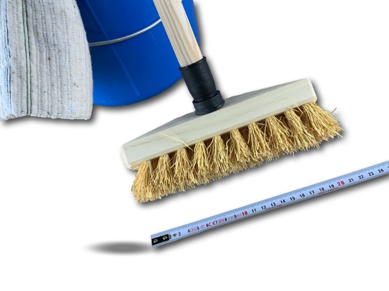 Pack à récurer chiendent | 2 serpillières | Seau | Manche bois | Lave pont – Image 5