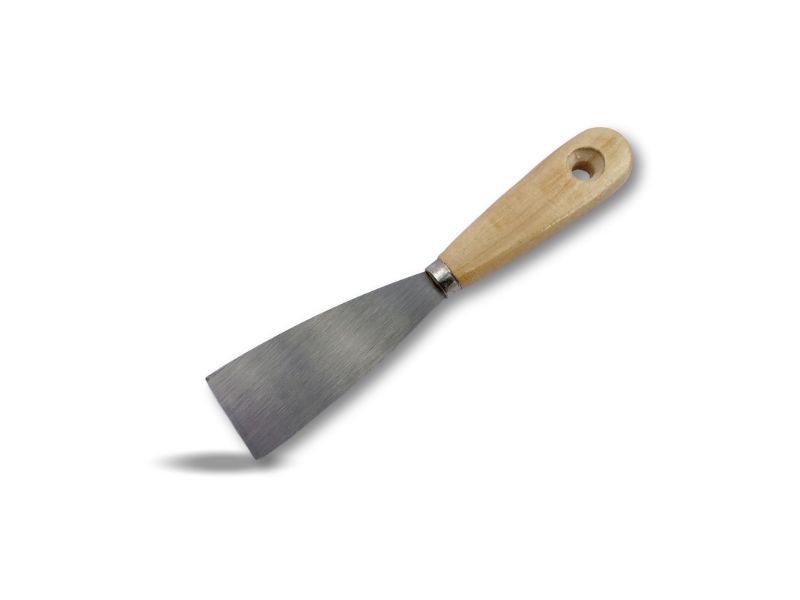 Couteau à enduire en acier poli | Spatule grattoir - Largeur 50 mm, Lot de 10