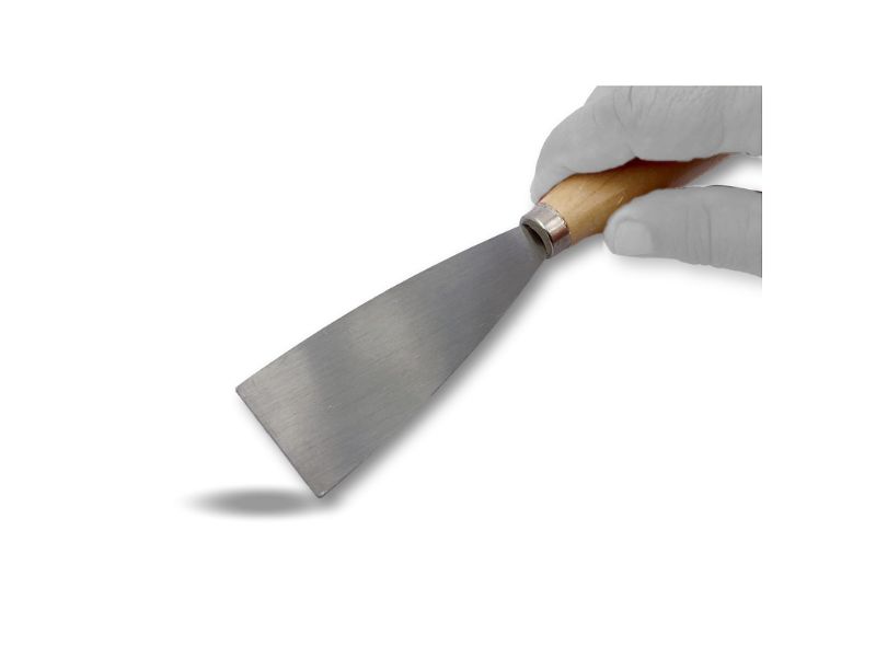 Couteau à enduire en acier poli | Spatule grattoir - Largeur 50 mm, Lot de 10 – Image 3