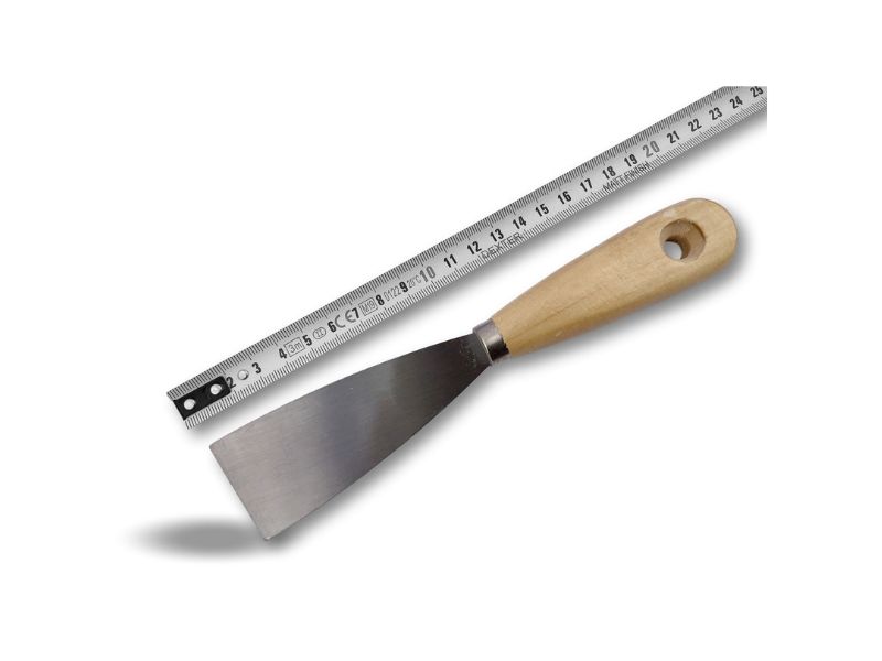 Couteau à enduire en acier poli | Spatule grattoir - Largeur 50 mm, Lot de 10 – Image 5